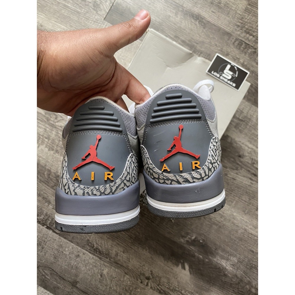 Size 13 - USED Jordan 3 Retro‎ Mid Cool Grey - Picture 4 of 5